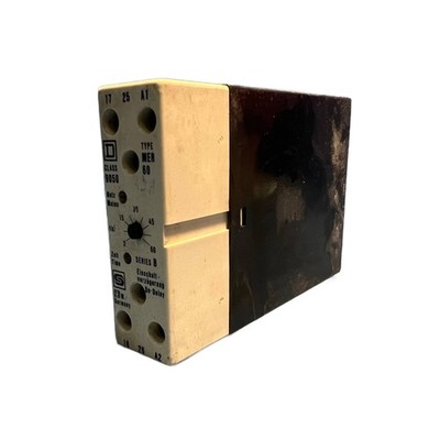 Square D CLASS 9050 Type MER60 On-Delay Relay 3-60 sec - Used