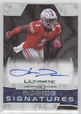 2019 Leaf Ultimate Rookie Signatures Silver Spectrum /10 Johnnie Dixon Auto 0c6