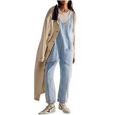 NWOT Free People We The Free High Roller Sleeveless Jumpsuit MEDIUM in Whimsy