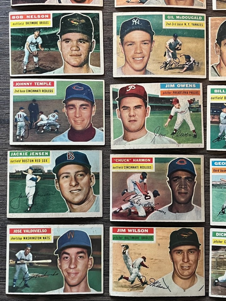 1956 Topps Baseball Lot of (27) Cards - Decent Shape SEE! | eBay
