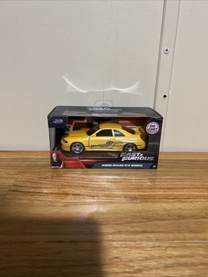Jada Fast & Furious Leon's Nissan Skyline GT-R (BCNR33) Yellow Diecast Car 24075