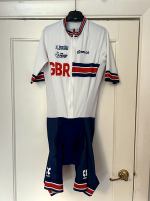 Kalas Elite GB British Cycling Short Sleeve Aero Skinsuit Size 2