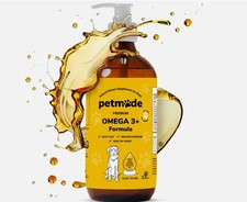 Petmade Omega 3 Fish Oil for Dogs, Dogs Liquid Skin and Coat Supplement 16 OZ