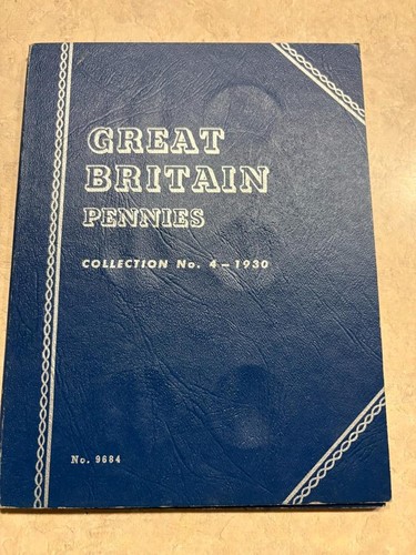 Whitman Great Britain Pennies Folder Unused 1930-53 Some Edge Fading SKU#38495
