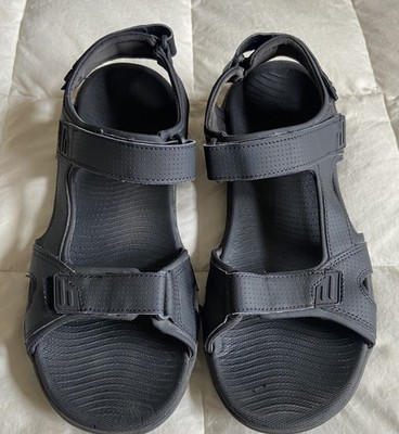Skechers Goodyear Black Open Toe Slingback Sandals Shoes - Men's Size 12