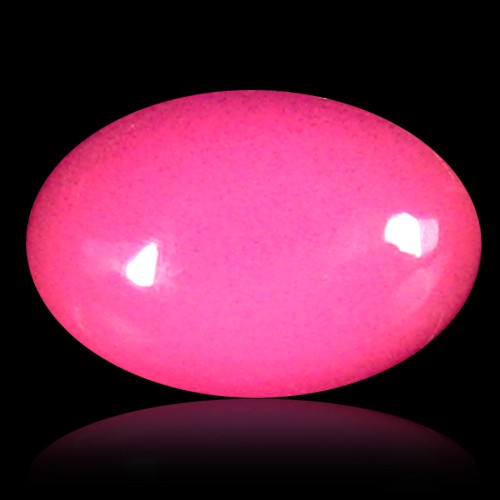 Piedra preciosa de ópalo rosa corte cabujón ovalado claridad VVS intermitente de 0,89 quilates (9 x 6 mm) - Imagen 1 de 1