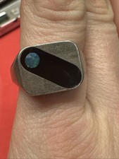 Unique Men’s Artisan Sterling Silver Ring Size 11.75