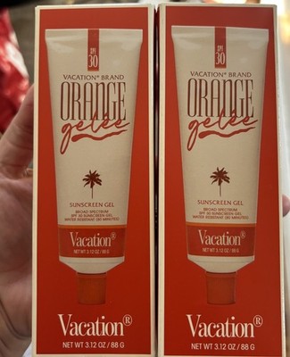  Vacation Brand Orange Gelee SPF30 Sunscreen Gel 3.12oz LOT OF 2 EXP 11/27