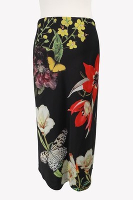 Alice + Olivia Damen Rock Gr. 40 (US 10) Schwarz NEU Bleistiftrock Skirt