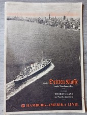 Hamburg-Amerika linie (1937) brochure de présentation