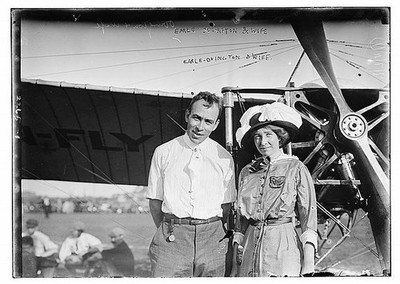 Earle Ovington & wife c1900 Large Old Photo