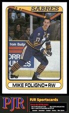Mike Foligno 1990-91 Topps #123 Buffalo Sabres