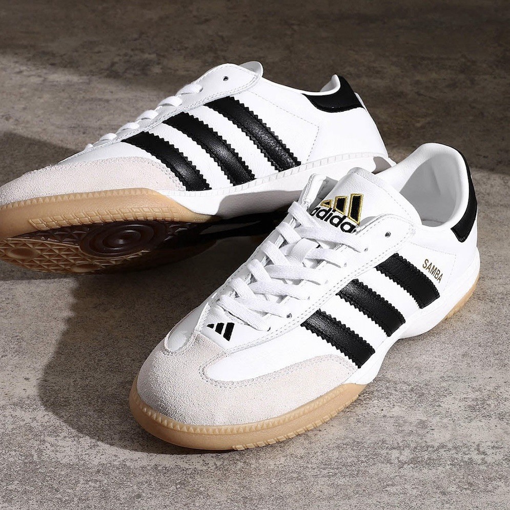 Adidas Samba MN Men's Athletic Shoe White Leather Sneaker Footwear