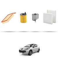 Hoffcar Wartungsset - 4 Filter FüR Peugeot 207 1.4 Hdi 50KW Ab 2006