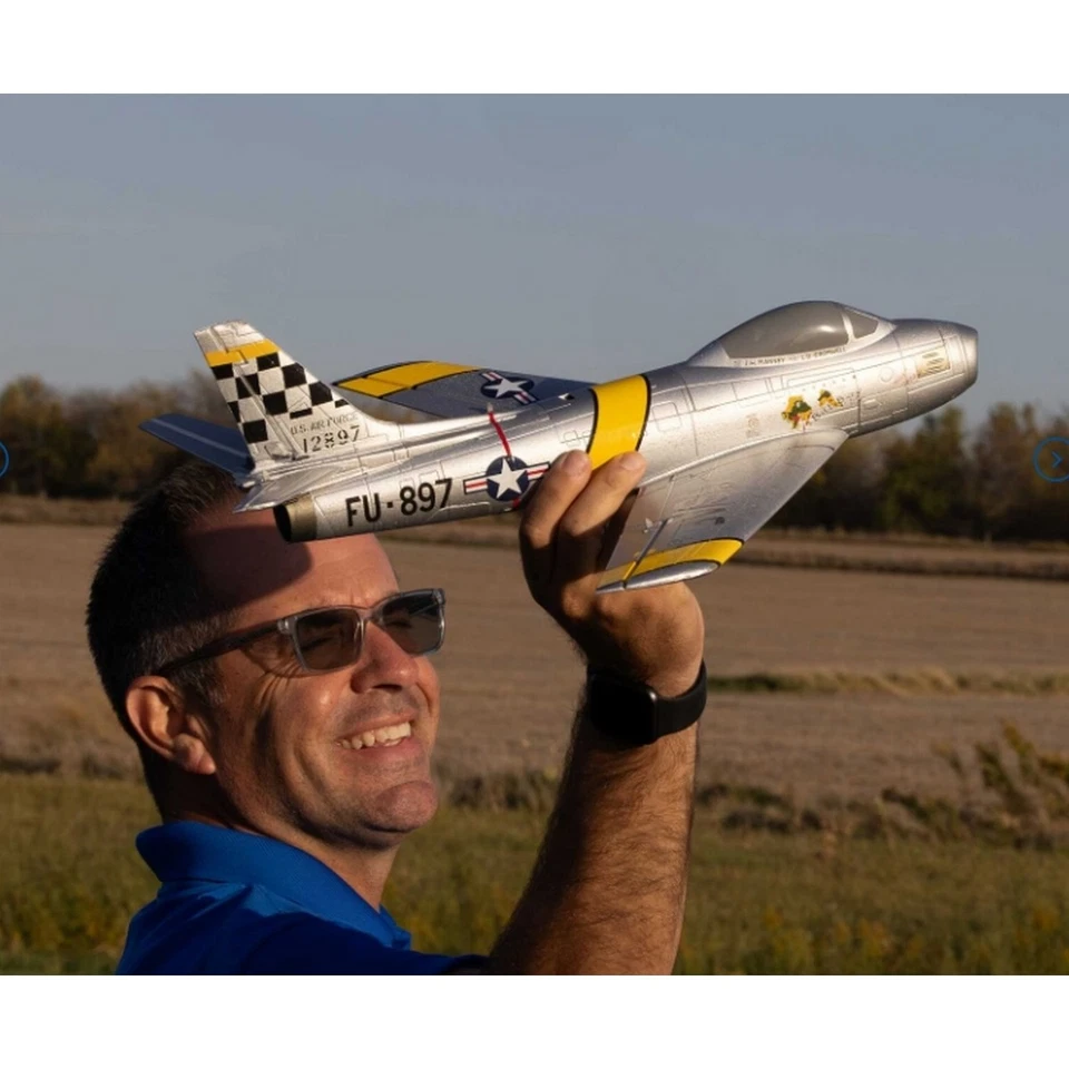 E-Flite EFLU7050 UMX F-86 Sabre 30mm EDF BNF Basic - Bild 2 von 4