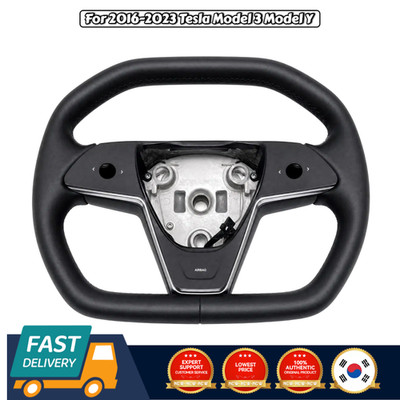 For Tesla Model 3 Y 2016-2023 Cybertruck Style Heated Yoke Steering Wheel
