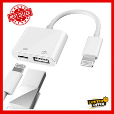 Male to USB Female Adapter OTG and Charger Cable for iphone U.S. inventory