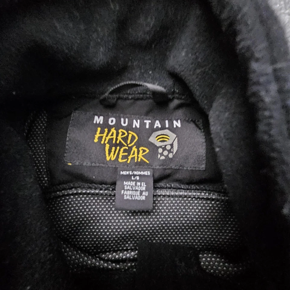 Chaleco Mountain Hardwear Para Hombres Grande Negro GORE WINDSTOPPER Polar Bolsillos con Cremallera Foto 3 de 4