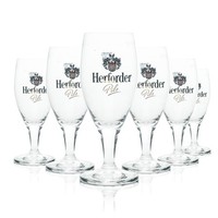 6X Herforder Pils Bier Glas 0,2L Tulpe Jupiter Rastal Pokal GläSer Brauerei Beer