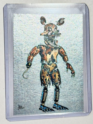 Nightmare Foxy Platinum Artist Signed ''Five Nights At Freddy's'' Trading Card 1/1