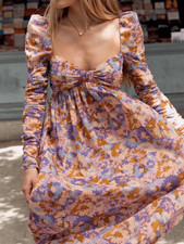 NWOT ZIMMERMANN Violet Twist Front Floral Print dress, Sz 0, $750