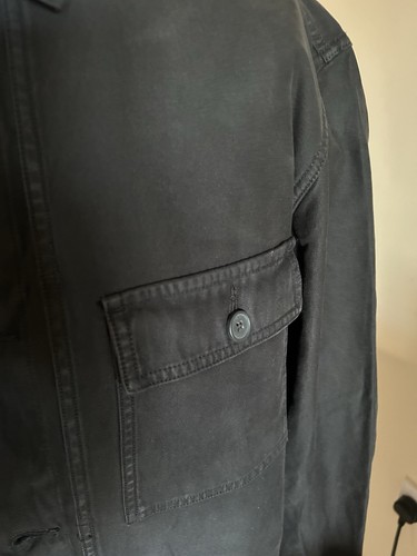Men’s Washed Denim Black Jacket Size XL By Esprit RRP£60. (U) - Picture 3 of 14