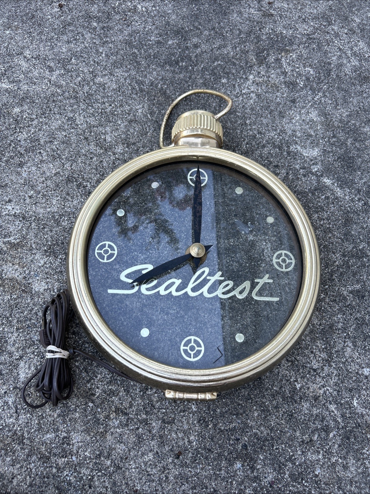 Vintage Sealtest Ice Cream Pocket Watch Wall Clock Advertisement 