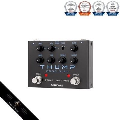 SONICAKE Thump High Gain Distortion Pedal Djent/Progressive Metal Built-in