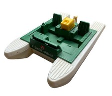 Vintage Fisher Price Adventure Series Pontoon Boat 307 Wilderness Patrol Damaged