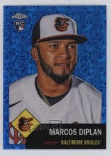 2022 Chrome Platinum Anniversary Blue Mini-Diamond Refractor Marcos Diplan 1t2u
