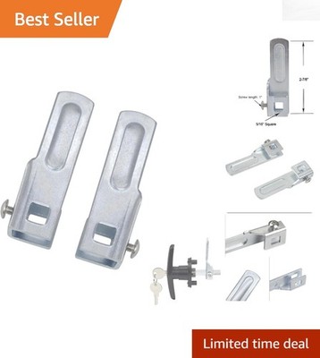 2-Pack Steel T-Handle Locking Cams   Durable Galvanized Security Solution