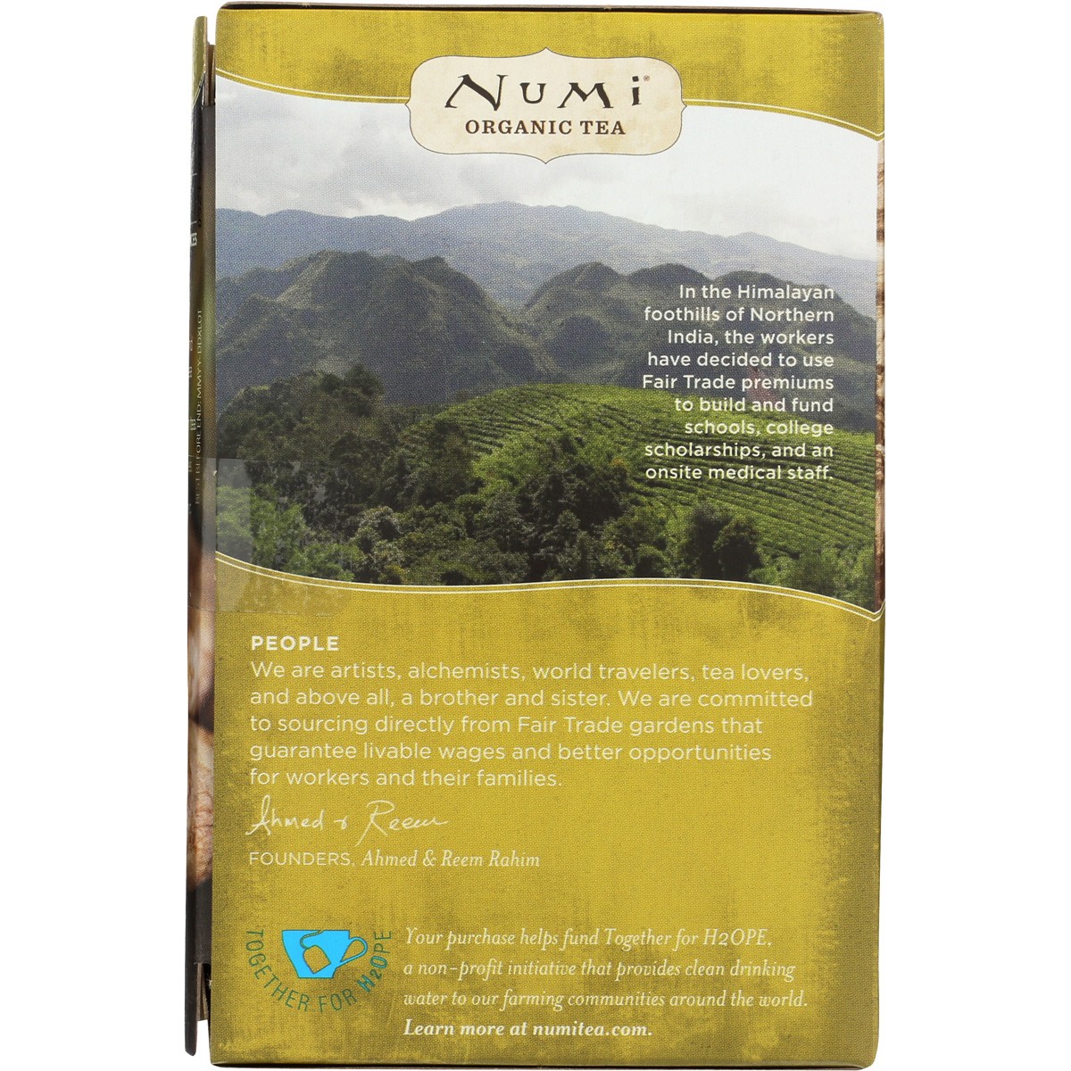 Numi Organic Decaf Ginger Lemon Green Tea 16 Bags 1.13 Oz 32 G 3 Pack