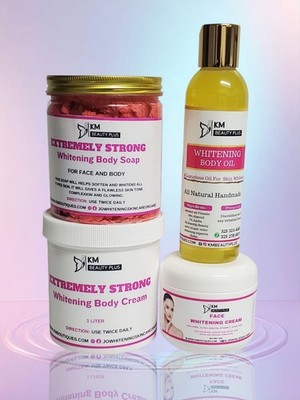 4pcs Super Strong Whitening Body Cream Set