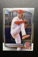 2025 Bowman - Chrome Prospects Quinn Mathews #BCP-25 (RC)