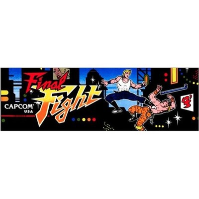 Final Fight Arcade Marquee Premium Backlit Translite Free Ship