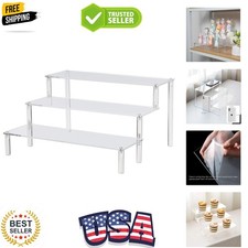 Clear Acrylic Display Stand Display Shelf, 3 Tier Desserts Holder,3 Tier Cupc...