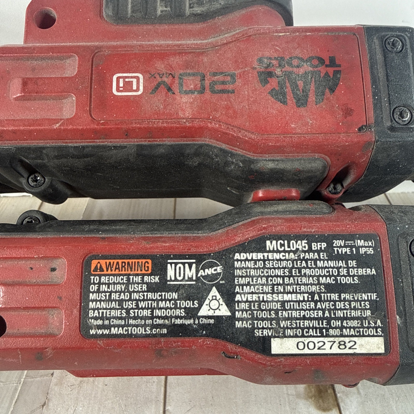 Mac Tools MCL045 20V Under-hood Led Light, FOR PARTS OR REPAIR READ!!!!! ✅