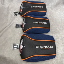NFL Denver Broncos Golf Club Contour Head Covers, Set of 3 Protective Mesh