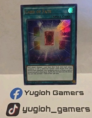 YUGIOH CARD OF FATE DUOV 1ST EDITION ULTRA LIGHT PLAYED 