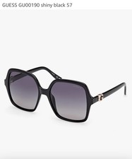 Sonnenbrille Damen Guess GU00190 01D shiny black 57/17/140 neu  mit Etui 