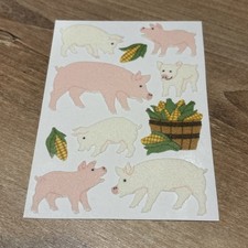 Sandylion Maxi 🌸 Sticker  🌸 Schweine 🌸 Stoff Fuzzy 🌸 Kein Orginalbogen