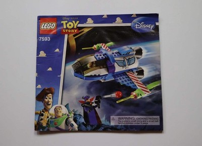 LEGO  Disney  Toy Story 7593 Buzz's Star Command Spaceship Instruction Manual On