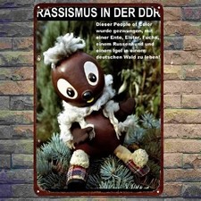 Blechschild Pittiplatsch Schnatterinchen DDR Nostalgie Metallschild TEL3924