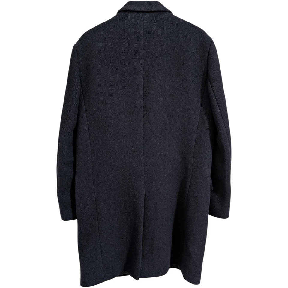 Club Monaco Italian Manteco Wool-Blend Navy Overcoat / Car Coat | Size 42, US L - Image 2 of 4