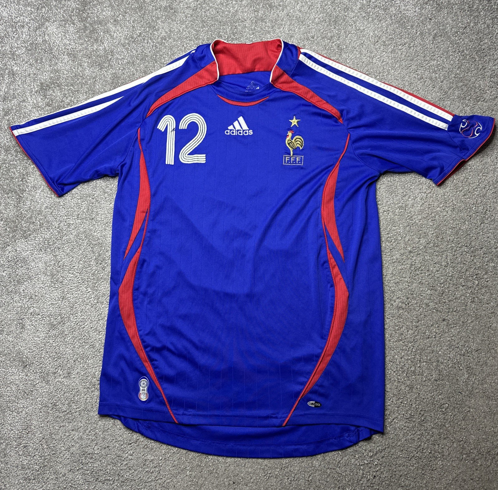 FRANCE 2006 2008 HOME FOOTBALL SOCCER JERSEY ADIDAS 740126 Thierry