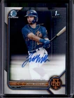 2022 Bowman Draft Jett Williams Chrome Auto Autograph 1st Prospect #CDA-JWS Mets