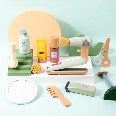 Pretend Play Spielzeug Haare schneiden Set Neuheit Party Gastgeschenk Schönheitssalon Spielzeug Set