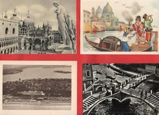 VENEZIA - LOTTO DI 50 CARTOLINE D'EPOCA BN NON VIAGGIATE - vedi foto e descriz.