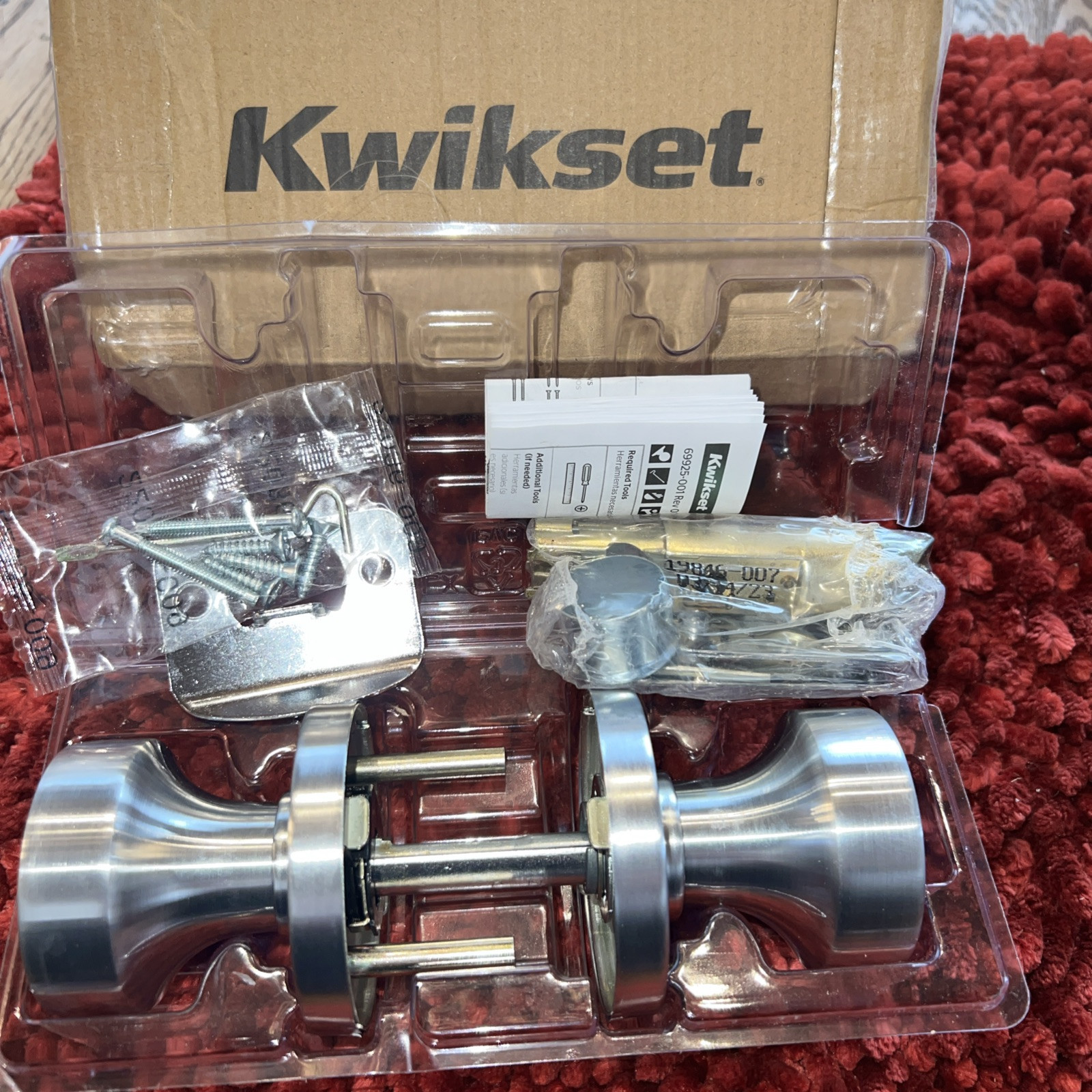 Kwikset 730PSKRDT Chrome Pismo Privacy Door Knob Set-image