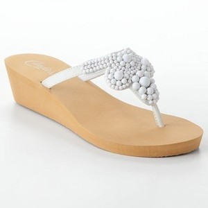 candies flip flops wedge
